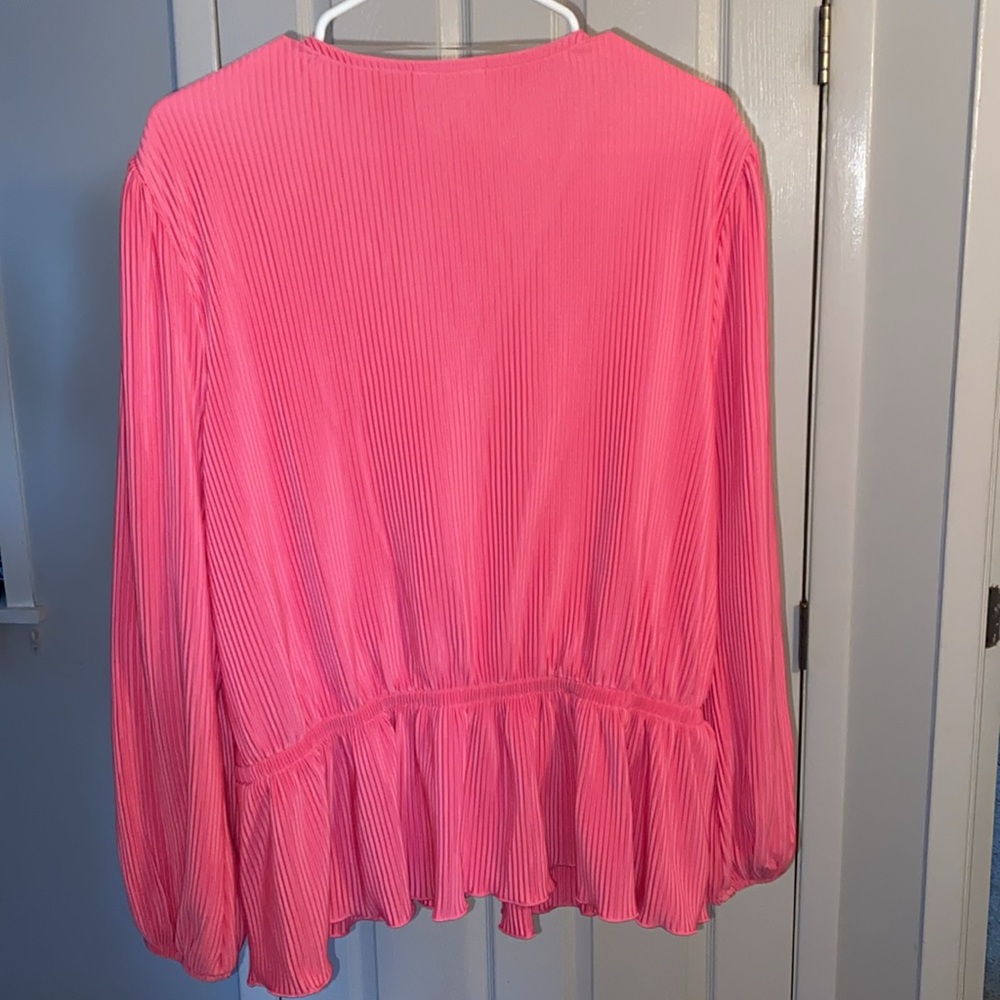 Pink Peplum Top - Picture 5 of 5